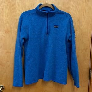 Patagonia Women’s Better Sweater 1/4-Zip Fleece | Size Large | Blue